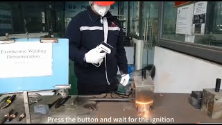 How to Use Exothermic Welding It just take few seconds to get a perfect welding joint done [upl. by Allemap350]