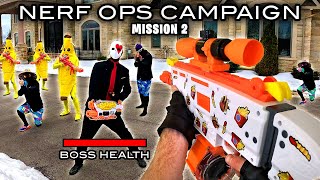 NERF OPS FORTNITE CAMPAIGN  MISSION 2 Nerf First Person Shooter [upl. by Hildegaard80]