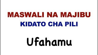 maswali na majibu  maswali na majibu ufahamu  ufahamu  kidato cha pili [upl. by Kyl]