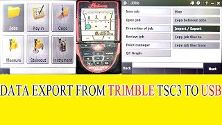 EXPORT DATA FROM TRIMBLE CONTROLLER TO USB DIFRENT FORMAT DXFCSVKML amp DCETC URDUHINDI [upl. by Ainex]