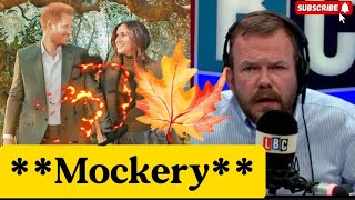 James OBrien Defends Meghans Humor Rejects Treason Claims on Curtsey Jokequot [upl. by Laehplar]