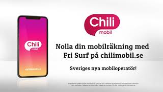 Nolla din mobilräkning med Chili Kompisar Chilimobil Sveriges nya mobiloperatör [upl. by Lleirbag]