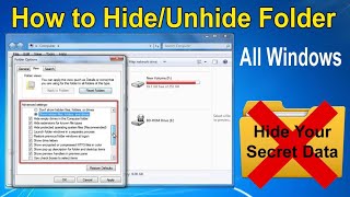 How to Hide Folder in PC  How to Show Hidden Files Folders amp Drives in Laptop  hide data in PC [upl. by Retswerb]