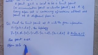 Limit Points In Topology Introduction to topology [upl. by Bramwell937]