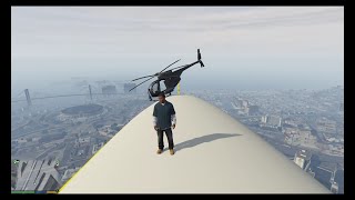 GTA 5  ATOMIC BLIMP LAND AND FLY [upl. by Anthea]