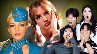 Koreans React to Britney Spears For The First Time Womanizer Toxic Oops I Did It Again  KATCHUP [upl. by Meggs59]