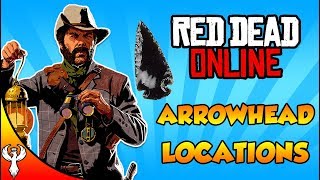 Red Dead Online  ALL Arrowhead Locations for Cycles 13 Collector [upl. by Marin]