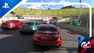 Gran Turismo 7  Daily Race A  Sardegna  Road Track  B  Alfa Romeo Giulia GTAm [upl. by Aicissej]