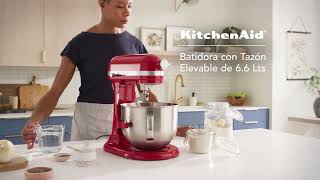 Batidora con Tazón Elevable de KitchenAid 66 L [upl. by Asyal]