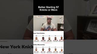 Knicks vs Mavs Starting 5 Showdown kyrieirving lukadoncic knicks [upl. by Marilyn]