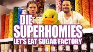 Die Superhomies in den USA  Lets Eat Sugar Factory mit Gronkh und Sarazar [upl. by Yelssew896]