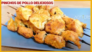 RECETA cómo hacer PINCHOS BROCHETAS DE POLLO [upl. by Neiman496]