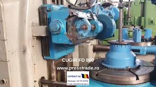 CUGIR FD 800 gear hobbing machine [upl. by Metsky]