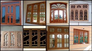 Latest Wooden Window Design  Wooden Window With Glass Design Latest Modern [upl. by Ardnovahs]