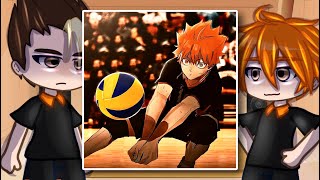 Haikyuu React To Hinata Shoyo  Gacha Club [upl. by Colet]