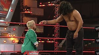 Hornswoggle vs The Great Khali Jonathan Coachman — Training Match WWE Raw November 12 2007 HD [upl. by Attelahs700]