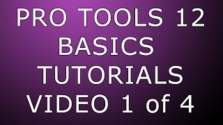 Pro Tools 12 Basics Setup amp Recording 1080p quality [upl. by Nollahp]