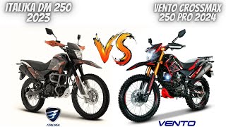 Nueva Vento Crossmax 250 2024 Vs Italika Dm 250 2023😱  ¿Cuál Comprarías😬 [upl. by Killen876]