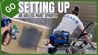 HOW TO Setup Your Airless Paint Sprayer Get INSPIRED [upl. by Anadal]