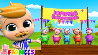 Five Little Piggies  More Nursery Rhymes amp Kids Songs by Farmees [upl. by Costa]