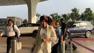 MALAIKA ARORA SPOTTED AT AIRPORT DEPARTURE [upl. by Anaele54]