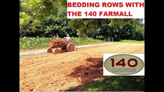 BEDDING ROWS WITH THE 140 FARMALL [upl. by Ysus650]