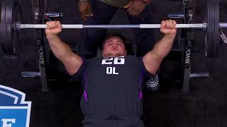 Quenton Nelson 2018 NFL Scouting Combine workout  Mar 2 2018 [upl. by Adnelg762]