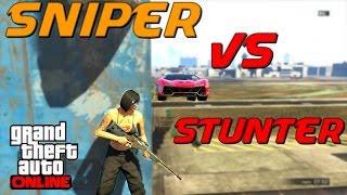 Sniper vs Stunter  GTA V Online [upl. by Enohpets]