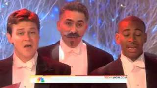 Chanticleer on The Today Show 1242009 Hark The Herald Angels Sing with Lyrics [upl. by Oniratac98]