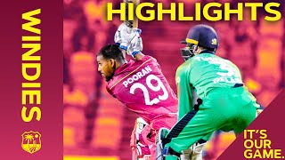 Insane Final Over Drama in Barbados THRILLER  Windies vs Ireland 2nd ODI 2020  Highlights [upl. by Aryhs]