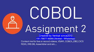 COBOL Assignment2 [upl. by Bancroft]