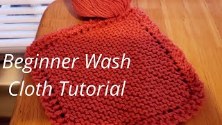 How To Knit a Dishcloth Pattern II Beginner [upl. by Carolan]