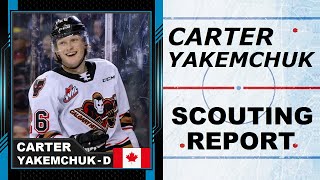 CARTER YAKEMCHUK Highlights  2024 NHL Draft [upl. by Ellocin]