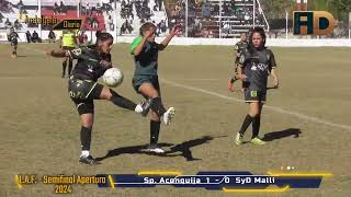 Sp Aconquija vs SyD Malli Semifinal Apertura LAF Div F [upl. by Nolrak859]