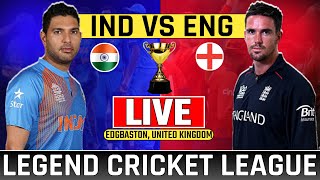 Live Legends Cricket League 2024 India Legends vs England Legends Match1  Today Live Cricket Match [upl. by Acinnej]