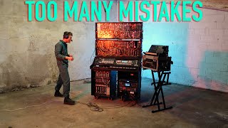 Live On Modular Synths TOO MANY MISTAKES Look Mum No Computer [upl. by Summer]