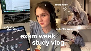 STUDY VLOG 🖇 taking exams lots of studying productive days of a uni student amp end of semester ♡ [upl. by Colburn]