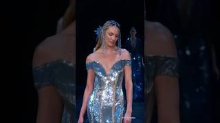 Candice swanepoel for Elie Saab 2024 shorts eliesaab supermodel runway fairy angel glitter [upl. by Pollyanna917]