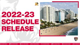 202223 Florida Panthers Schedule Release [upl. by Gustavo]