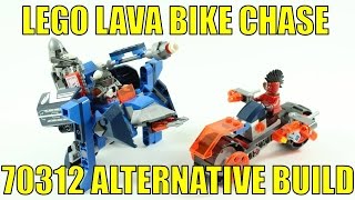 LEGO NEXO KNIGHTS 70312 ALTERNATIVE BUILD LAVA BIKE CHASE [upl. by Bollay749]