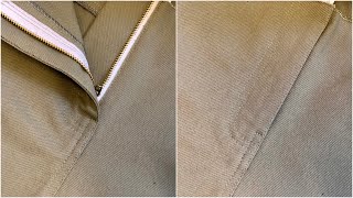 How To Sew A Fly Front Zipper On Jeans [upl. by Quartana339]