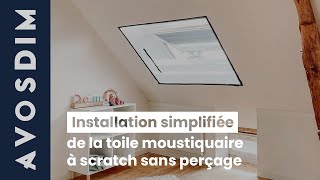 Comment installer une Moustiquaire sans perçage sur ma fenêtre de toit [upl. by Ki108]