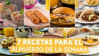 7 recetas para el almuerzo de la semana  Kiwilimón [upl. by Loftis]