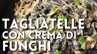 TAGLIATELLE CON CREMA DI FUNGHI di Betty e Marco  Ricetta facile e veloce [upl. by Garbers]