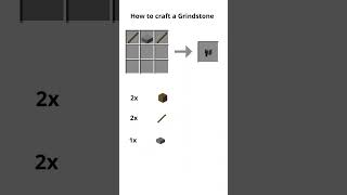 How to craft a grindstone in Minecraft [upl. by Huei]