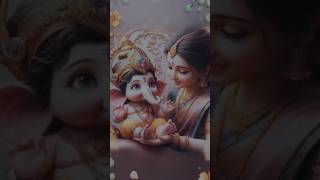 Ganpatiji ke sath maaparvati youtubeshorts love viralvideo sorts ganpati parvati [upl. by Vally]