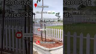 PreLaunch  Villa plots in Kishkinta theme park  Chennai largest township  Call 9543466609 [upl. by Daus280]