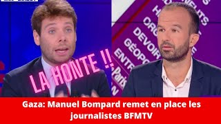 Gasa  Israël  Manuel Bompard remet en place les journalistes BFMTV [upl. by Carman]