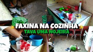 FAXINA PESADA Na COZINHA  TAVA UMA NOJEIRA 🤢🤮 [upl. by Assyle]