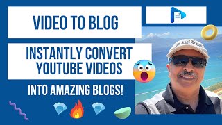 Video To Blog Review  Instantly Convert YouTube Videos to SEOOptimized Blogs [upl. by Frendel949]